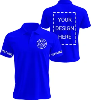 Custom Golf Polo Shirts for Unisex Adult, Design Your Own Golf Jersey Personalized Gifts 4 Sides Printed