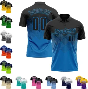 Custom Gradient Golf Polo Shirts Short Sleeve Bowling Dart Tennis Jersey Top Design Men Women Youth Work Business Tee