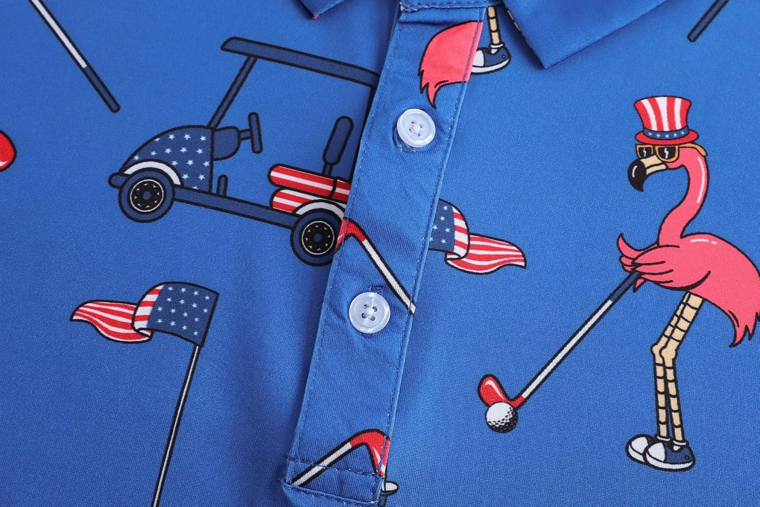 Men's Golf Polo Shirts Short Sleeve Performance Moisture Wicking Dry Fit Funny Golf Polo Shirts for Men