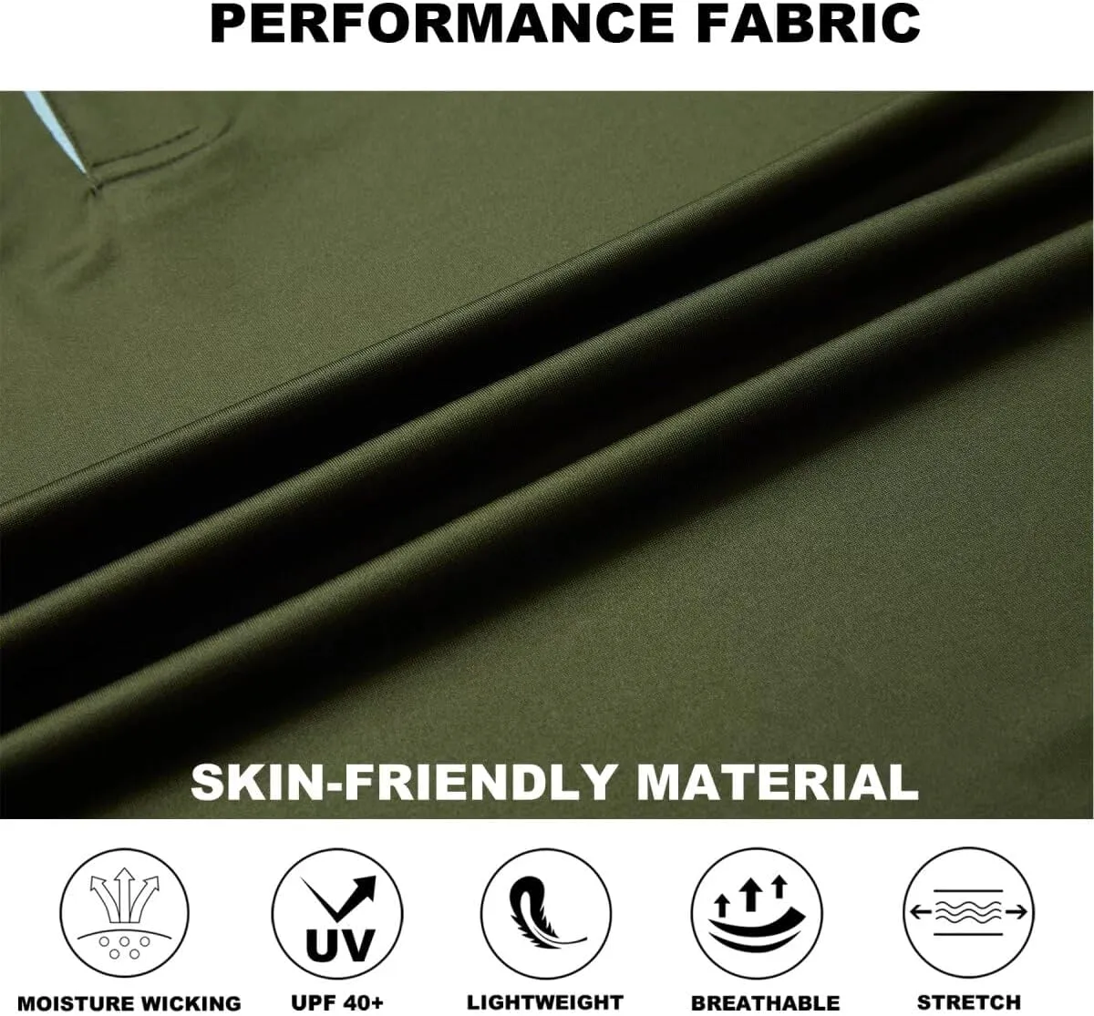 Mens Golf Shirts Dry Fit Short Sleeve Casual Performance Solid Collared Polo Shirts for Men