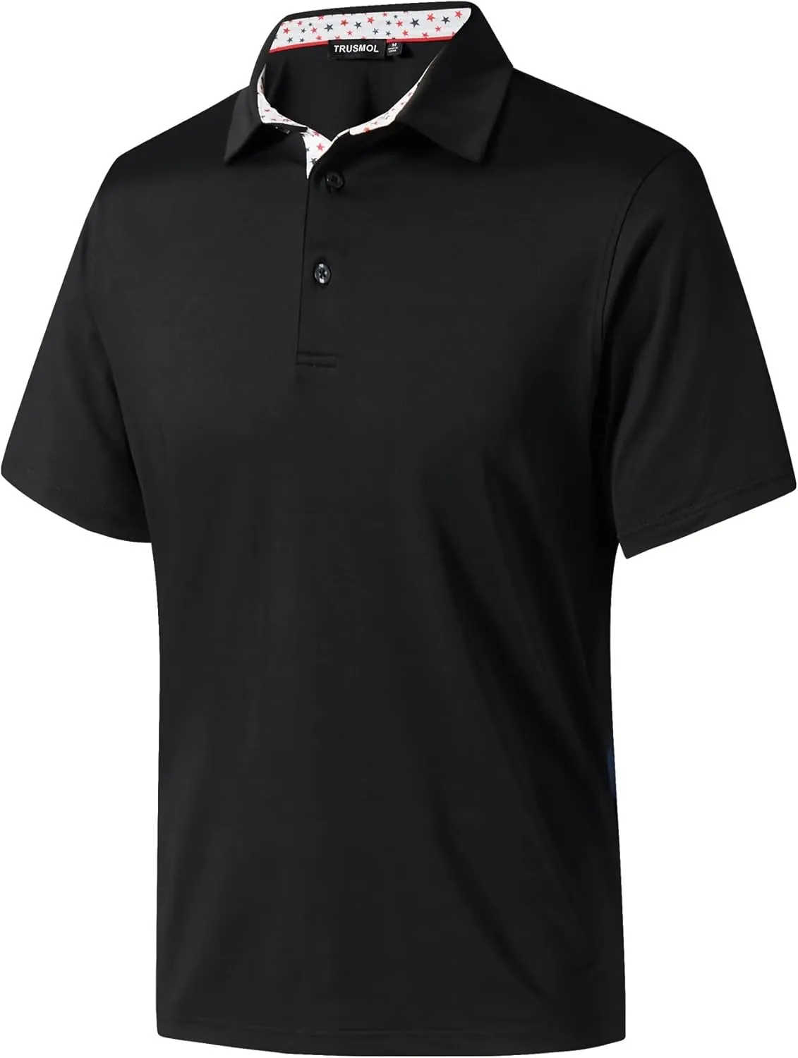 Mens Golf Shirts Dry Fit Short Sleeve Casual Performance Solid Collared Polo Shirts for Men